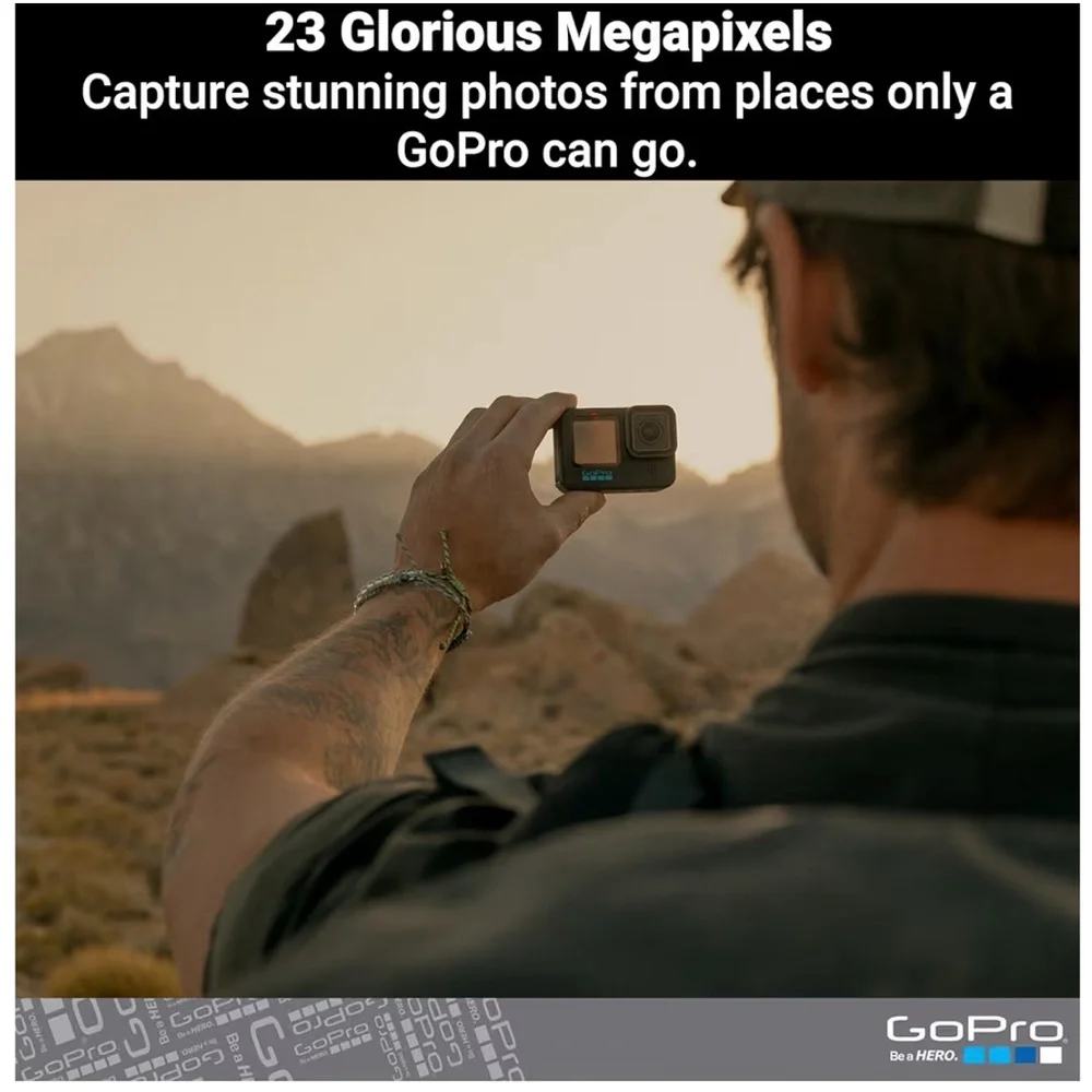 GoPro Camera with Black Chest Mount